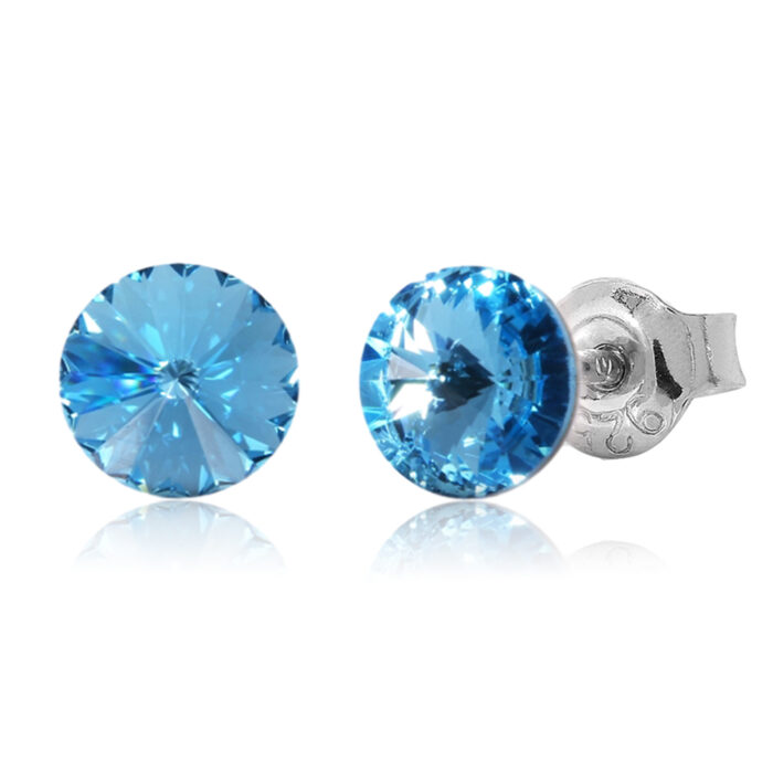 シルバーピアス,メンズピアス,アクアマリン,誕生石,プレゼント