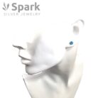 アクアマリンピアス,メンズピアス,シルバーピアス
