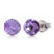 ピアス,スワロフスキー,プレゼント,誕生日,バイオレット