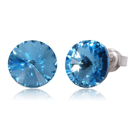 ピアス,スワロフスキーピアス,アクアマリン,メンズピアス