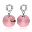 スワロフスキー ピアス,ゆれる ピアス,かわいい ピアス,誕生日 ピアス