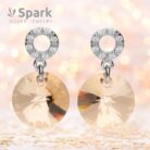 ゆれる ピアス,ピアス,スワロフスキー,スワロフスキーピアス