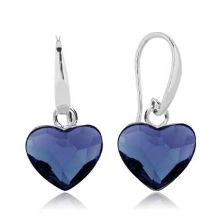 ハートピアス,スワロフスキー,可愛い,ゆれる