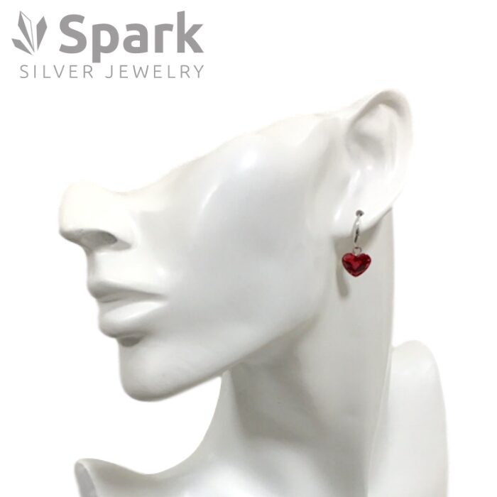 ハート,赤,ピアス