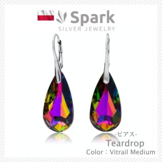 ピアス,スワロフスキー,swarovski,ティアドロップ