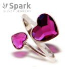 可愛い 指輪,可愛い指輪,指輪,リング,ハート,スワロフスキー