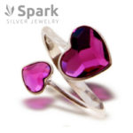 可愛い 指輪,可愛い指輪,指輪,リング,ハート,スワロフスキー