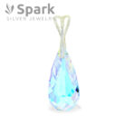 ティアドロップ ペンダント オーロラ