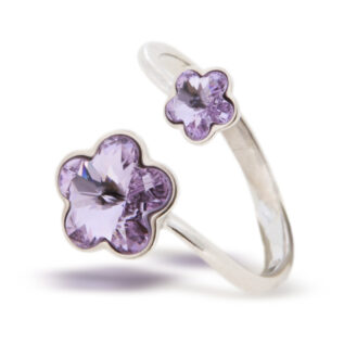 フラワー リング スワロフスキー