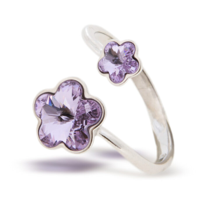 フラワー リング スワロフスキー