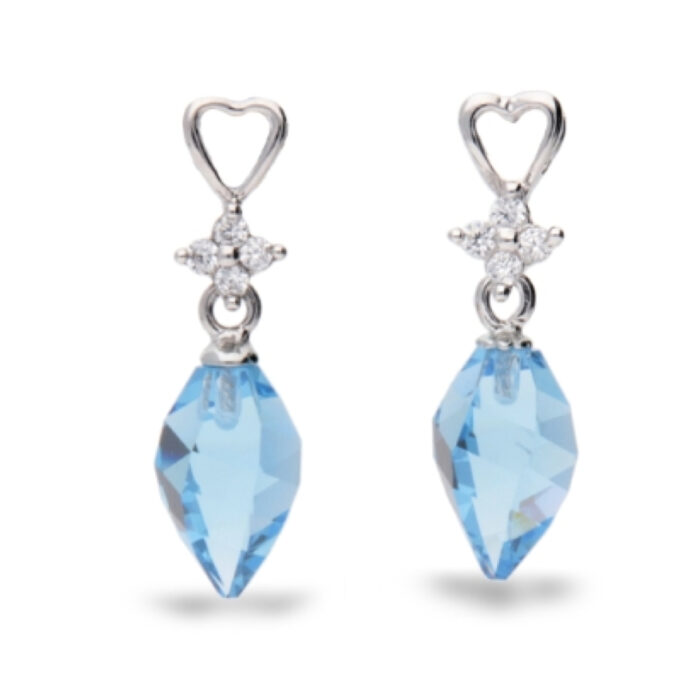 ドロップピアス アクアマリン