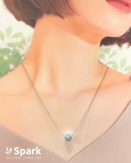 アクアマリンネックレス,スワロフスキー,ネックレス,swarovski,プレゼント