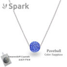 ボールネックレス サファイア