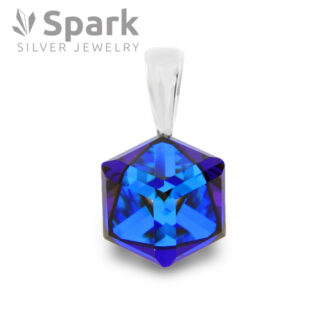 ペンダント スワロフスキー ブルー