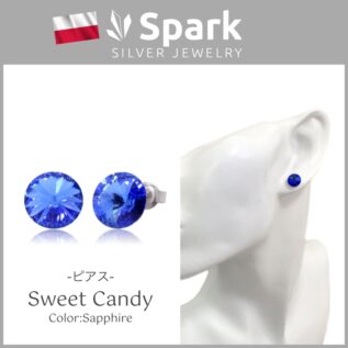 メンズ ピアス サファイア