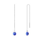 Spark アメリカン ピアス Swarovski® Crystals サファイア カラー