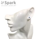 ピアス,スワロフスキー,ブルー