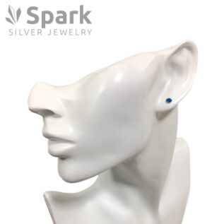 ピアス,スワロフスキー,ブルー