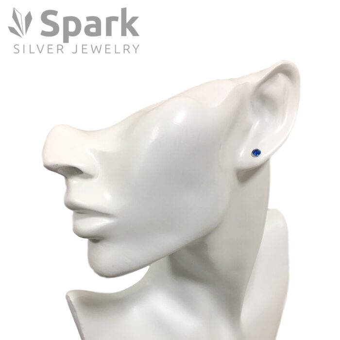 ピアス,スワロフスキー,ブルー