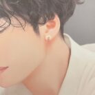 メンズピアス,スワロフスキー,シルバーピアス,swarovski