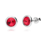 ピアス,赤,シルバー,スワロフスキー,プレゼント