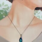 ティアドロップネックレス,ティアドロップ,ネックレス,ブルー,青