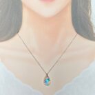 ネックレス,スワロフスキー,オーロラ,swarovski,プレゼント