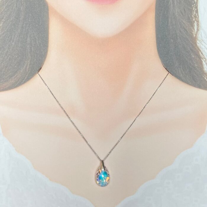 ネックレス,スワロフスキー,オーロラ,swarovski,プレゼント