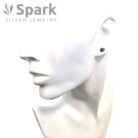 ハートピアス,青,小さめ