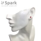 赤いハートピアス