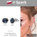 ピアス,メンズピアス, シルバーピアス,スワロフスキー