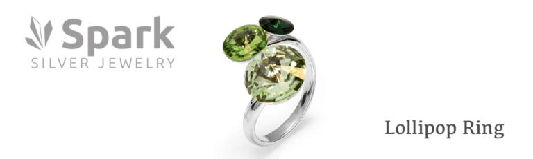 カラー使いが『かわいい』指輪｜スワロフスキー®・クリスタルの煌めき