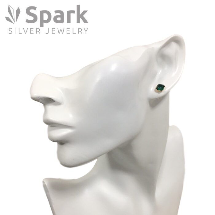 ピアス,エメラルド,スワロフスキー