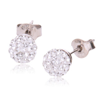 ピアス,パヴェボール,スワロフスキー,レディース