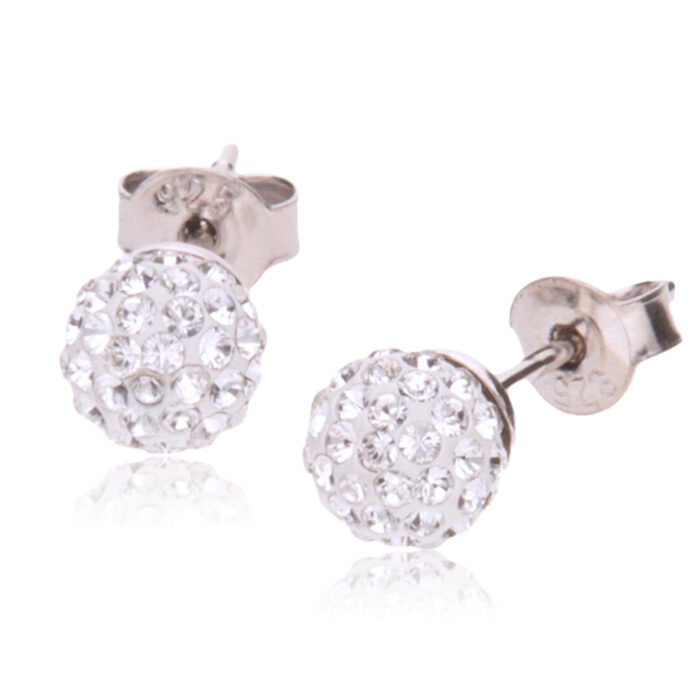 ピアス,パヴェボール,スワロフスキー,レディース