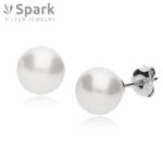 パール ピアス,パールピアス,スワロフスキー,ホワイトパール,スワロフスキーピアス