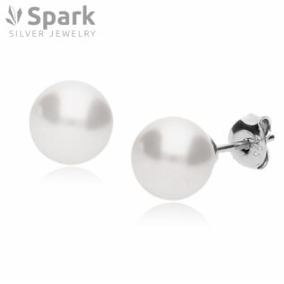 パール ピアス,パールピアス,スワロフスキー,ホワイトパール,スワロフスキーピアス