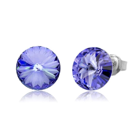 ピアス,スワロフスキーピアス,シルバー.タンザナイト,tanzanite