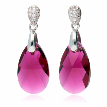 スワロフスキーピアス,ピアス,swarovski,誕生日,プレゼント,ルビー