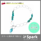 ネックレス,天然石,ターコイズ,お洒落,スワロフスキー