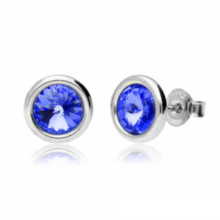 メンズピアス,シルバーピアス,サファイア,スワロフスキー,swarovski