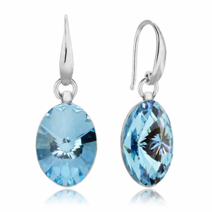 アクアマリンピアス,swarovski,swarovskiピアス,ピアス,プレゼント