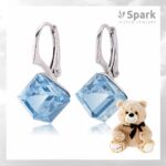 ピアス プレゼント,ピアス,プレゼント,スワロフスキー,スワロフスキーピアス,アクアマリンピアス