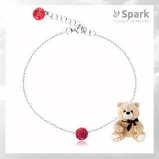 ブレスレット プレゼント,ブレスレット,プレゼント,スワロフスキー,スワロフスキーブレスレット,赤