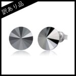 ピアス,セール,訳あり品,ヘマタイト,スワロフスキー,メンズピアス
