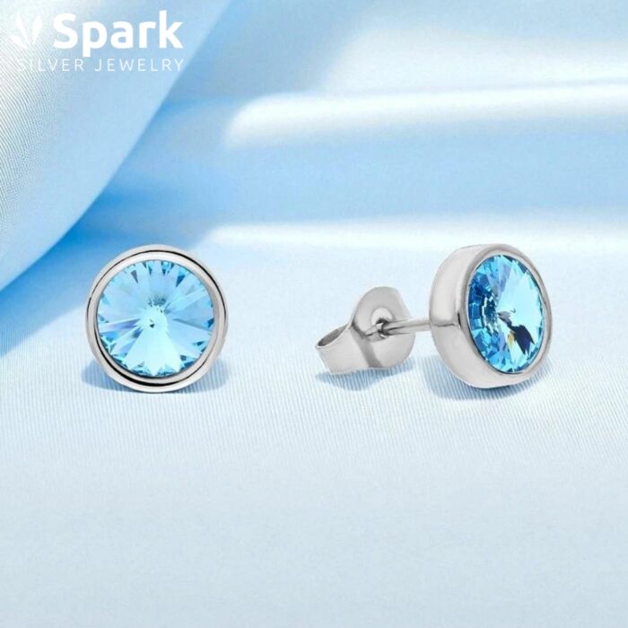 メンズピアス アクアマリン,誕生石,3月,ピアス,メンズ